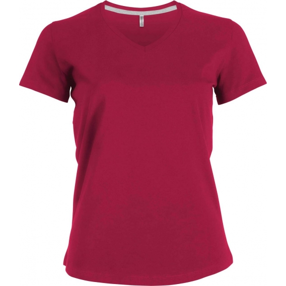 LADIES' SHORT-SLEEVED V-NECK T-SHIRT