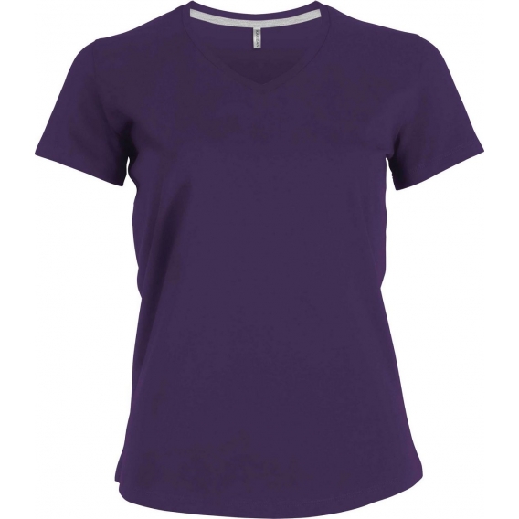 LADIES' SHORT-SLEEVED V-NECK T-SHIRT