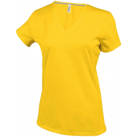 LADIES' SHORT-SLEEVED V-NECK T-SHIRT