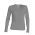 LADIES' LONG-SLEEVED V-NECK T-SHIRT