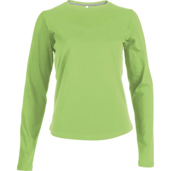 LADIES' LONG-SLEEVED CREW NECK T-SHIRT