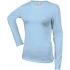 LADIES' LONG-SLEEVED CREW NECK T-SHIRT