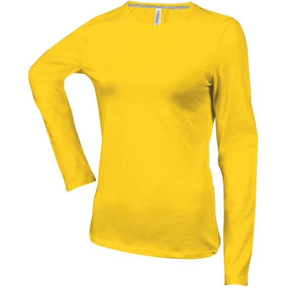 LADIES' LONG-SLEEVED CREW NECK T-SHIRT