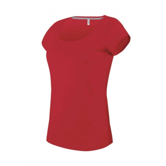 LADIES’ BOAT NECK SHORT-SLEEVED T-SHIRT