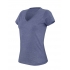 LADIES' V-NECK SHORT SLEEVE MELANGE T-SHIRT