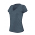 LADIES' V-NECK SHORT SLEEVE MELANGE T-SHIRT