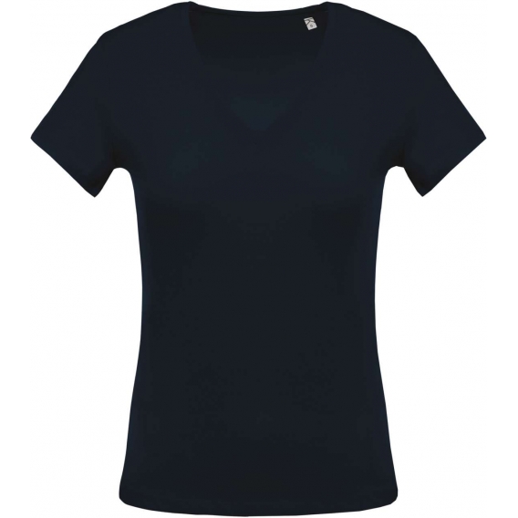 LADIES' SHORT-SLEEVED V-NECK T-SHIRT