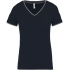 LADIES' PIQUÉ KNIT V-NECK T-SHIRT
