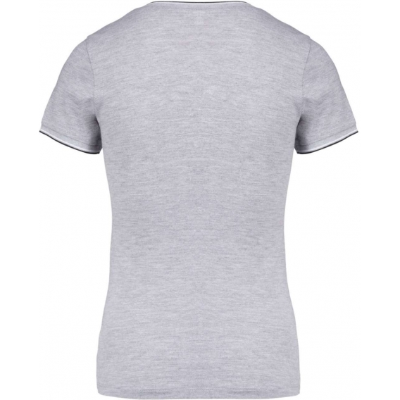 LADIES' PIQUÉ KNIT V-NECK T-SHIRT
