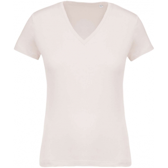 LADIES’ ORGANIC COTTON V-NECK T-SHIRT