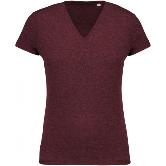 LADIES’ ORGANIC COTTON V-NECK T-SHIRT
