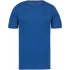 MEN'S SHORT-SLEEVED ORGANIC T-SHIRT WITH RAW EDGE NECKLINE