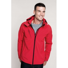 MEN'S DETACHABLE HOODED SOFTSHELL JACKET