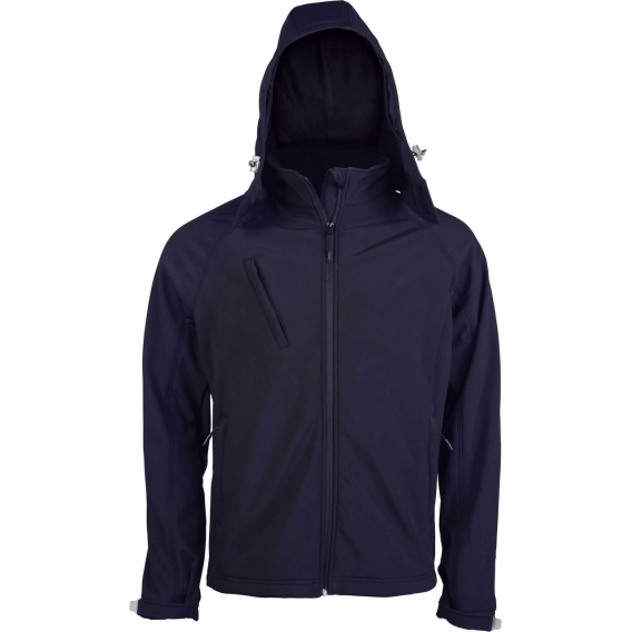 MEN'S DETACHABLE HOODED SOFTSHELL JACKET