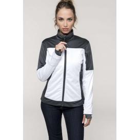 LADIES' TWO-TONE SOFTSHELL JACKET