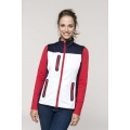 LADIES' TRI-COLOUR SOFTSHELL BODYWARMER