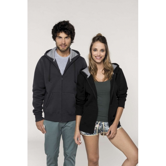 FULL ZIP HOODED SWEATSHIRT