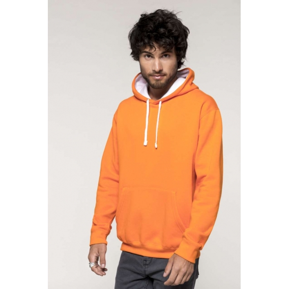 MEN'S CONTRAST HOODED SWEATSHIRT