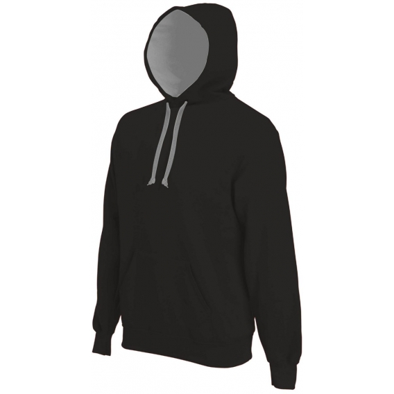 MEN'S CONTRAST HOODED SWEATSHIRT