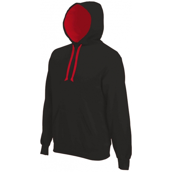 MEN'S CONTRAST HOODED SWEATSHIRT