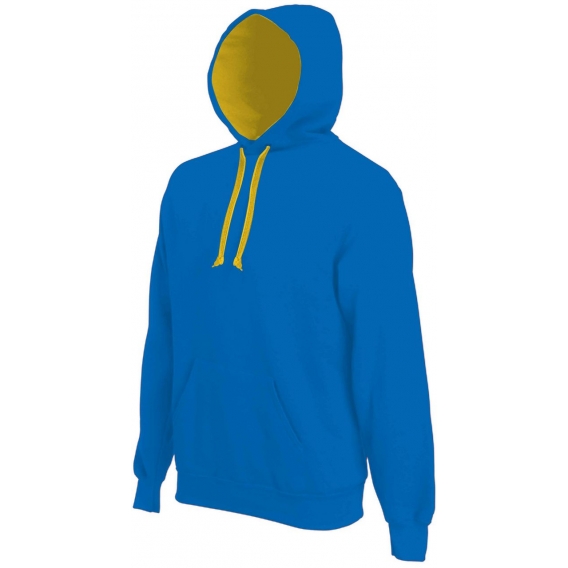 MEN'S CONTRAST HOODED SWEATSHIRT