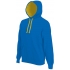 MEN'S CONTRAST HOODED SWEATSHIRT