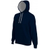 MEN'S CONTRAST HOODED SWEATSHIRT