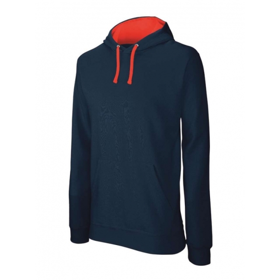 MEN'S CONTRAST HOODED SWEATSHIRT