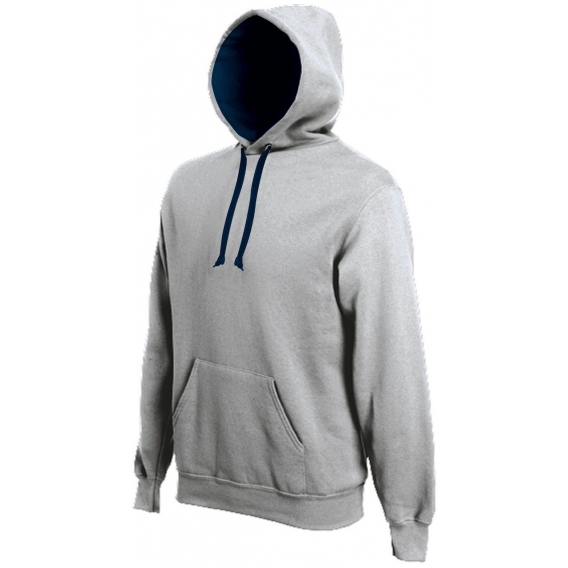 MEN'S CONTRAST HOODED SWEATSHIRT