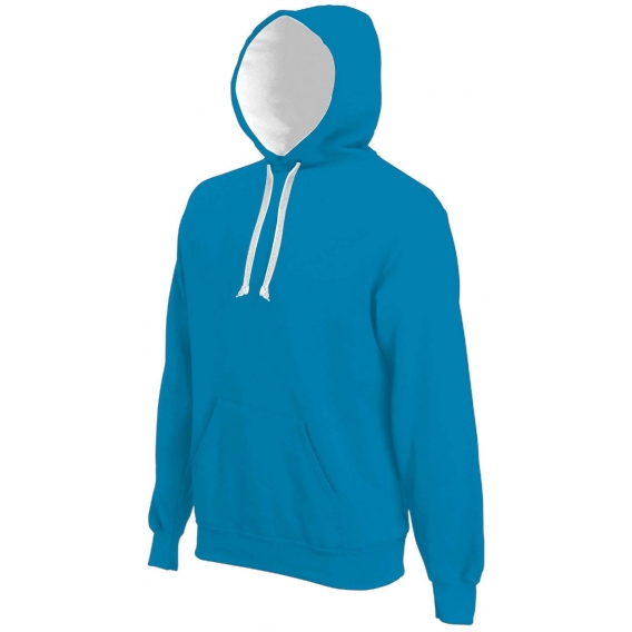 MEN'S CONTRAST HOODED SWEATSHIRT