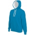 MEN'S CONTRAST HOODED SWEATSHIRT