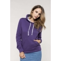 LADIES’ CONTRAST HOODED SWEATSHIRT