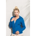 LADIES’ ORGANIC FULL ZIP HOODED SWEATSHIRT
