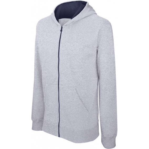 KIDS' FULL ZIP HOODED SWEATSHIRT