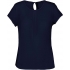 LADIES' SHORT-SLEEVED CREPE BLOUSE