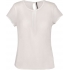 LADIES' SHORT-SLEEVED CREPE BLOUSE