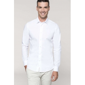 MEN’S LONG-SLEEVED COTTON POPLIN SHIRT