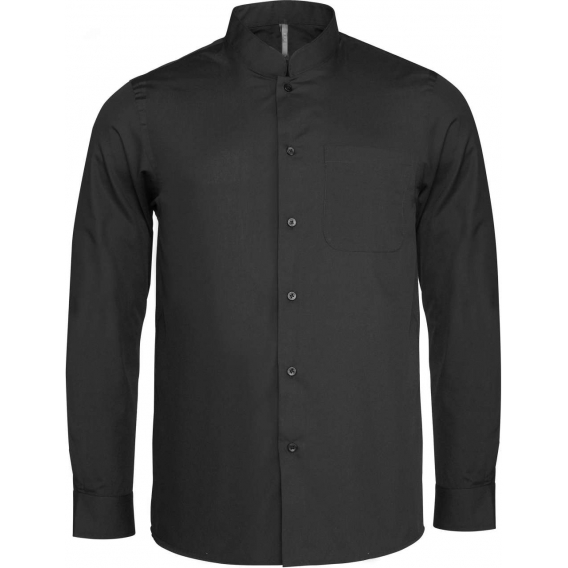MEN'S LONG-SLEEVED MANDARIN COLLAR SHIRT