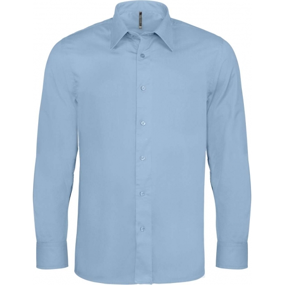 LONG-SLEEVED COTTON/ELASTANE SHIRT