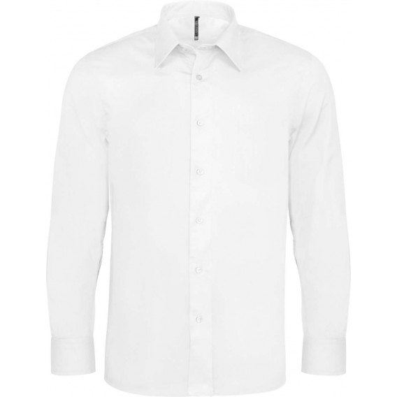 LONG-SLEEVED COTTON/ELASTANE SHIRT