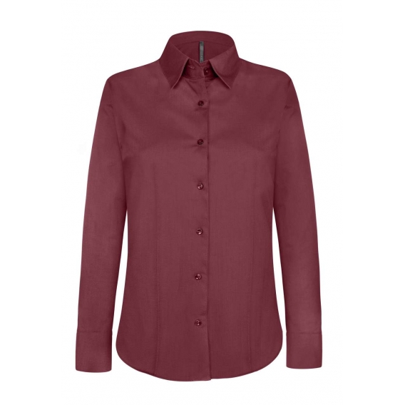 LADIES' LONG-SLEEVED STRETCH SHIRT