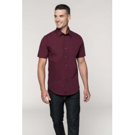 SHORT-SLEEVED COTTON/ELASTANE SHIRT