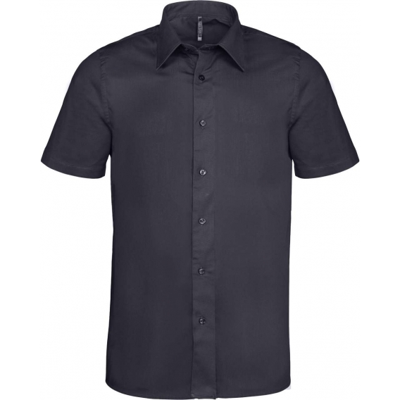SHORT-SLEEVED COTTON/ELASTANE SHIRT