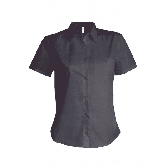 LADIES' SHORT-SLEEVED COTTON/ELASTANE SHIRT