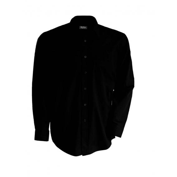 MEN'S LONG-SLEEVED COTTON POPLIN SHIRT
