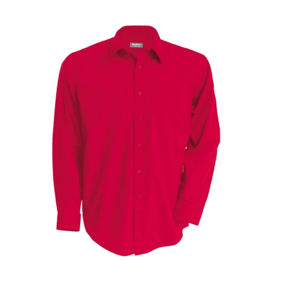 MEN'S LONG-SLEEVED COTTON POPLIN SHIRT