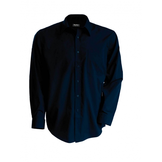 MEN'S LONG-SLEEVED COTTON POPLIN SHIRT