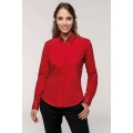 LADIES' LONG-SLEEVED COTTON POPLIN SHIRT