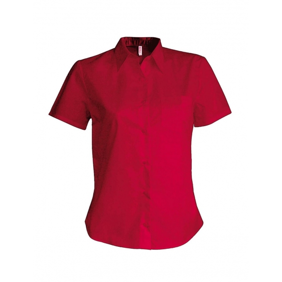 LADIES' SHORT-SLEEVED COTTON POPLIN SHIRT