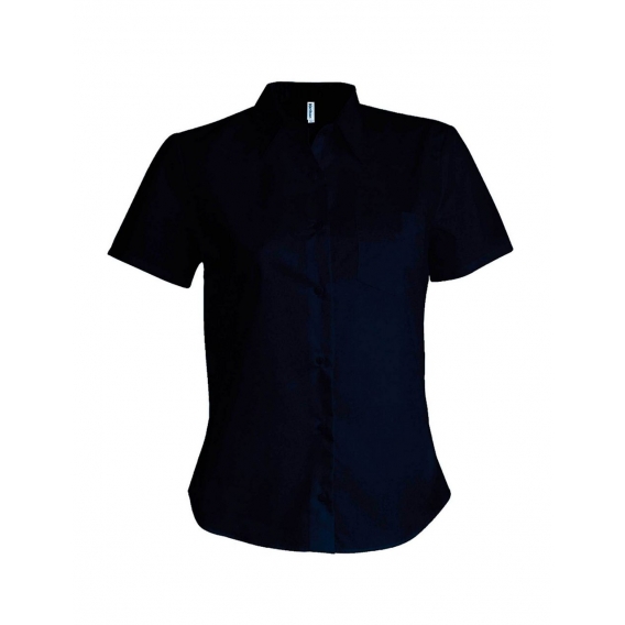 LADIES' SHORT-SLEEVED COTTON POPLIN SHIRT